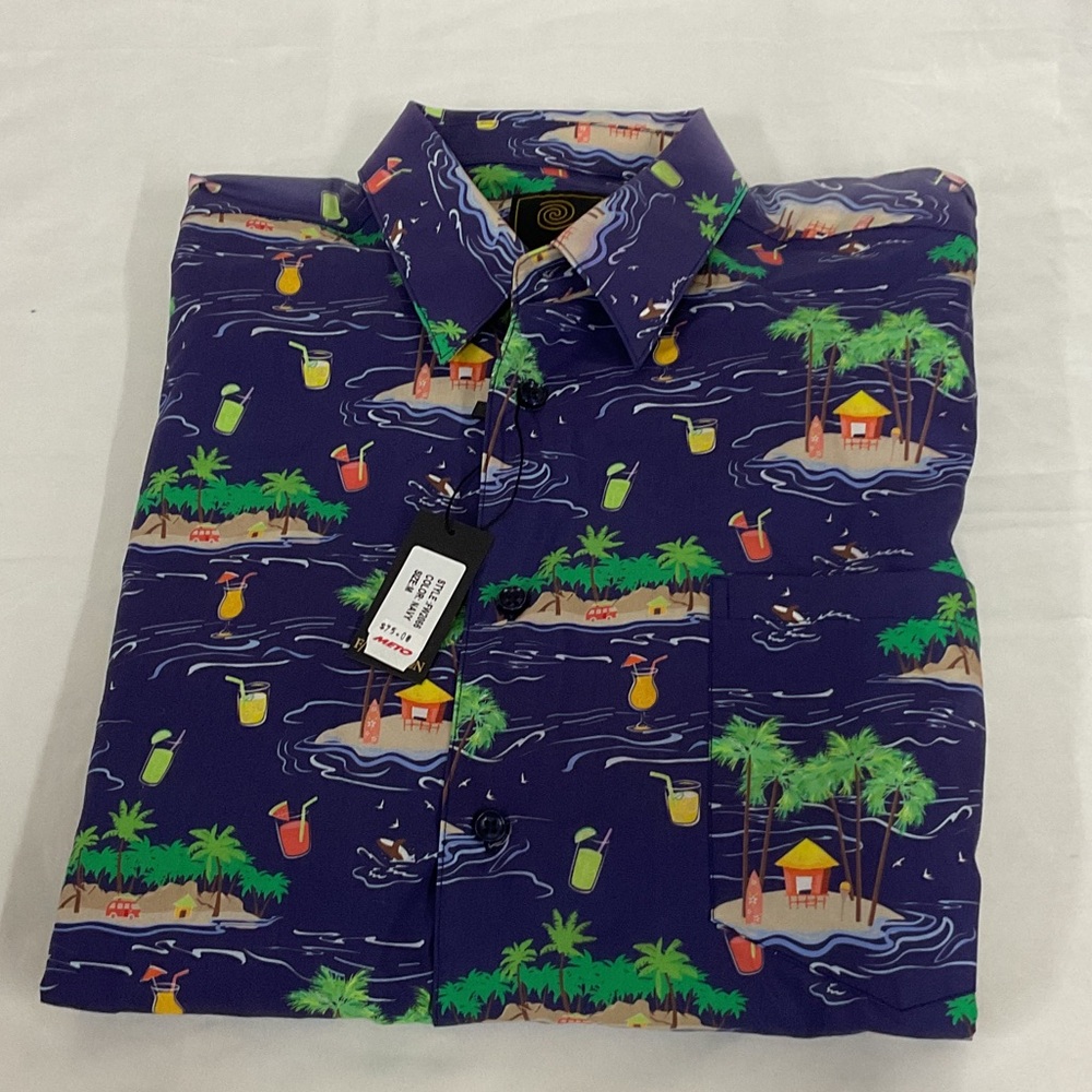 NWT Men’s short sleeve button down F|X fusion shirt